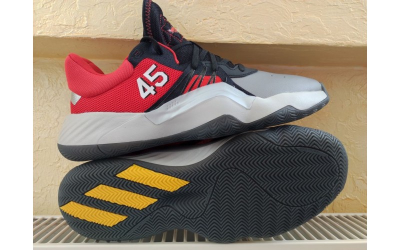 Кросівки Adidas D.O.N. Issue 1 Gray Black Red EF9911